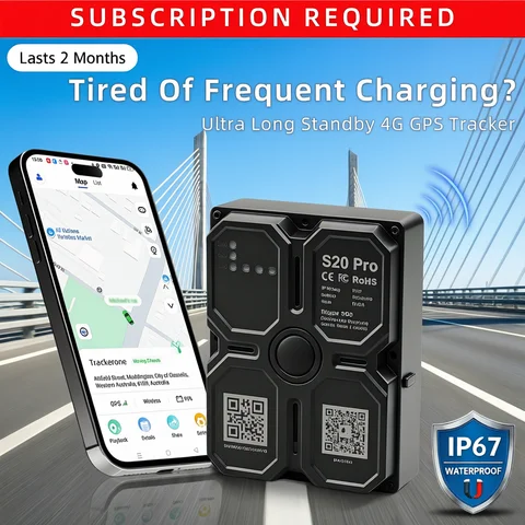 Vehicle Tracker Anti-Theft GPS Tracker Real-time GPS Tracking Device Waterproof Anti-Theft Vehicle Locator Magnetic Anti-theft Alarm GPS Position APP
