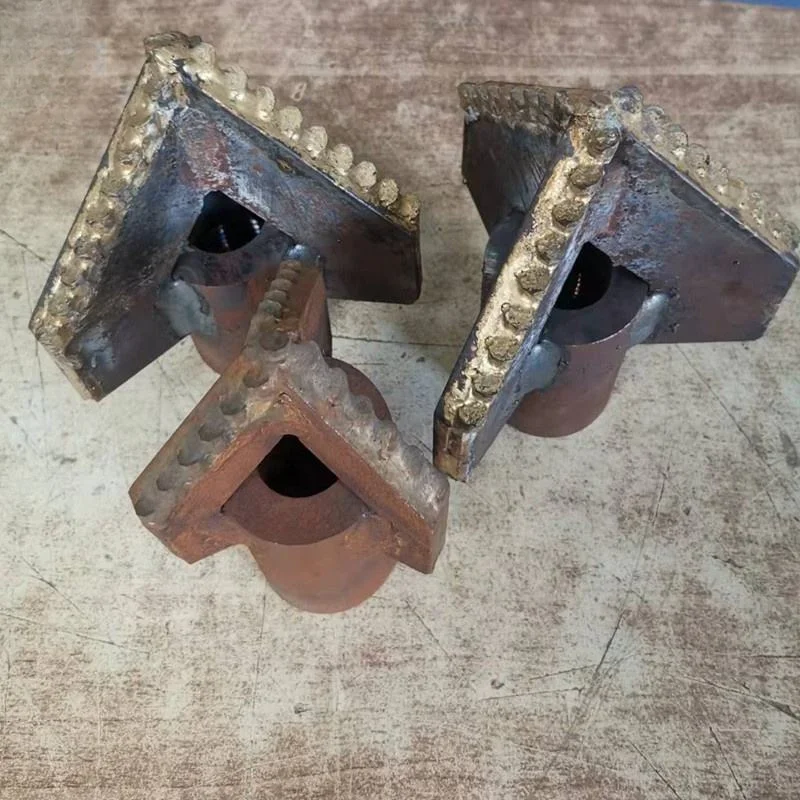 1PC Scraper Drag Bit With Three Blades PDC Composite Inserts For Geological Survey Through Weathered Rock And Clay Formation