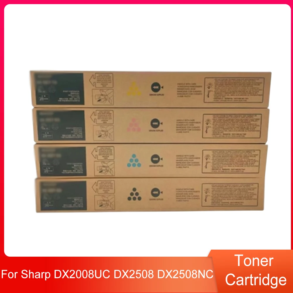 1Set 4PCS Original DX-25 CMYK Toner Cartridge for Sharp DX2008UC DX2508 DX2508NC
