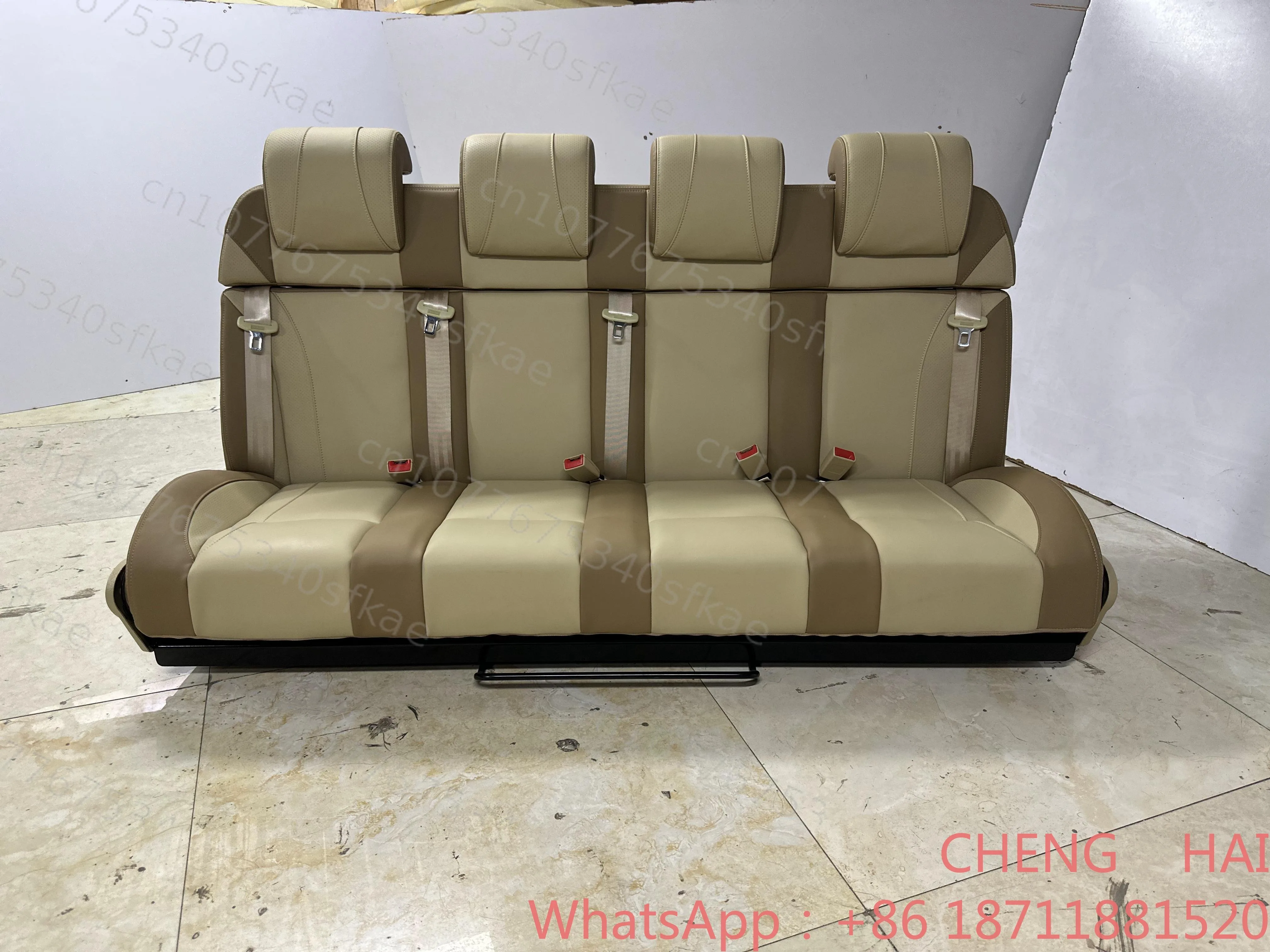 Customized Factory Direct Sale Custom Professionally Flippable Reclinable Luxury Motorhome Seat for Vito 3-point Safety Belt Wat