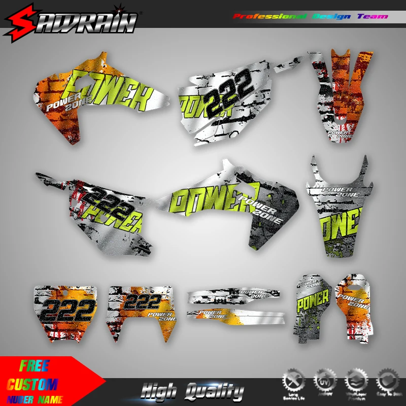Sawrain For Husqvarna 19-21 TC FC TX FX FS 20-23 TE FE Motorcycle Sticker Custom Team Graphics Decals Kit