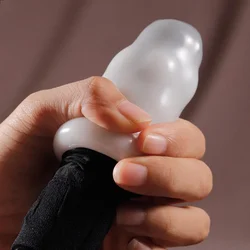 New Silk Socks With Jelly Masturbation Vagina Men's Exercise Penis Training Transparent Masturbator Device Adult  Sex Toy