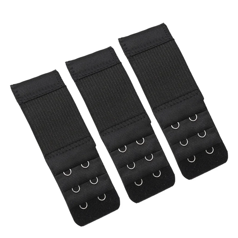 Women 3Pcs Bra Extenders Extension Underwear Accessories Elastic Bra Lengthen Expander 3 Row Buckle Adjustable Hook Intimate DIY