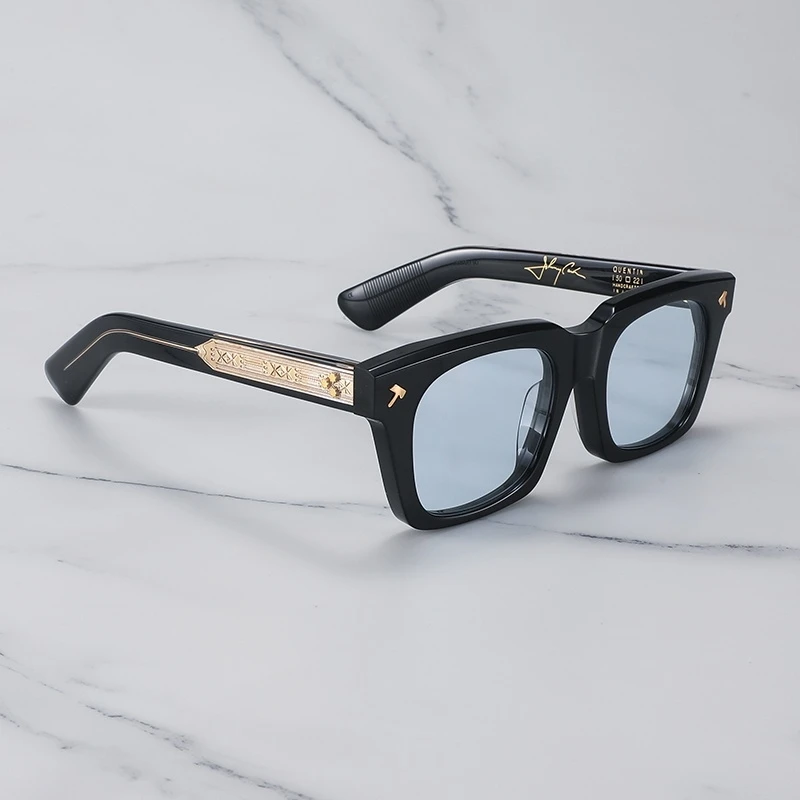 اليابان يدوية سميكة خلات رجل النظارات الشمسية JMM QUENTIN نظارات شمسية في الهواء الطلق مربع الصيد القيادة Gafas lrest دي سول Hombre