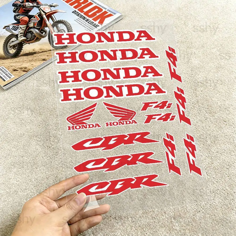 

Для мотоциклов HONDA CBR F4i: 18 цветов, светоотражающие наклейки, водонепроницаемые стикеры для шлема, скутера, топливного бака, ящика для инструментов, гоночные наклейки.