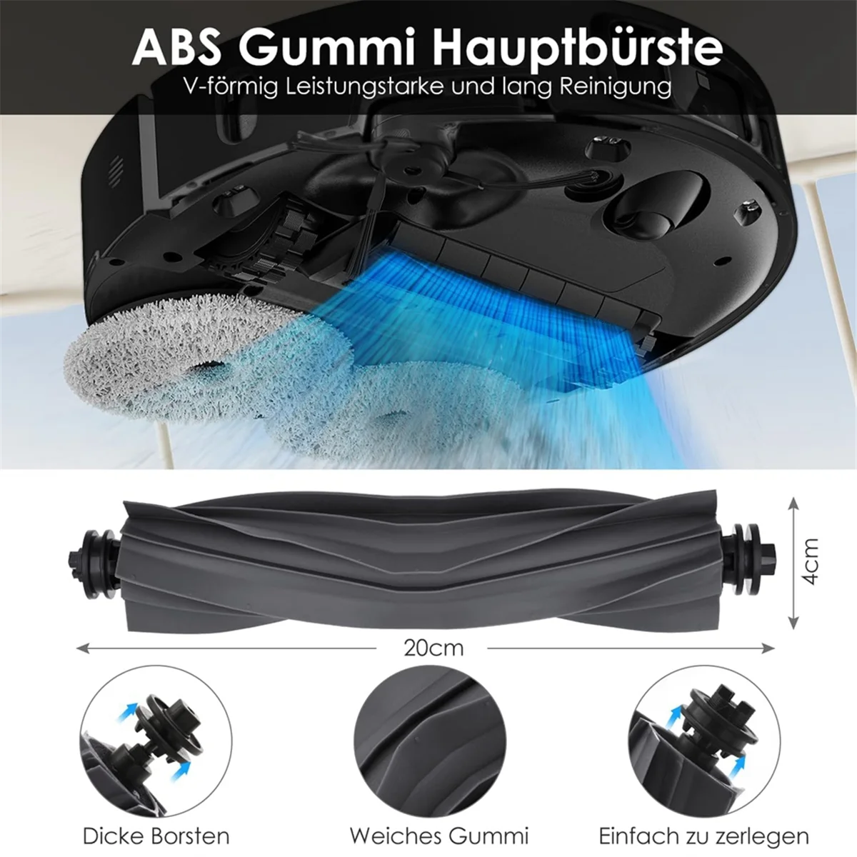 A01M pour aspirateur Robot Dreame X40 Ultra, brosse latérale principale, filtre Hepa, sacs à poussière en tissu, accessoires