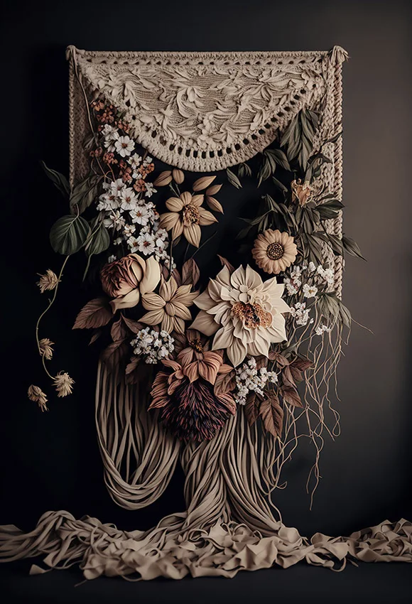 빈티지 유화 사진 배경 꽃, 어린이 생일 결혼식 출산 초상화 장식 배경, 사진 스튜디오 WT-01