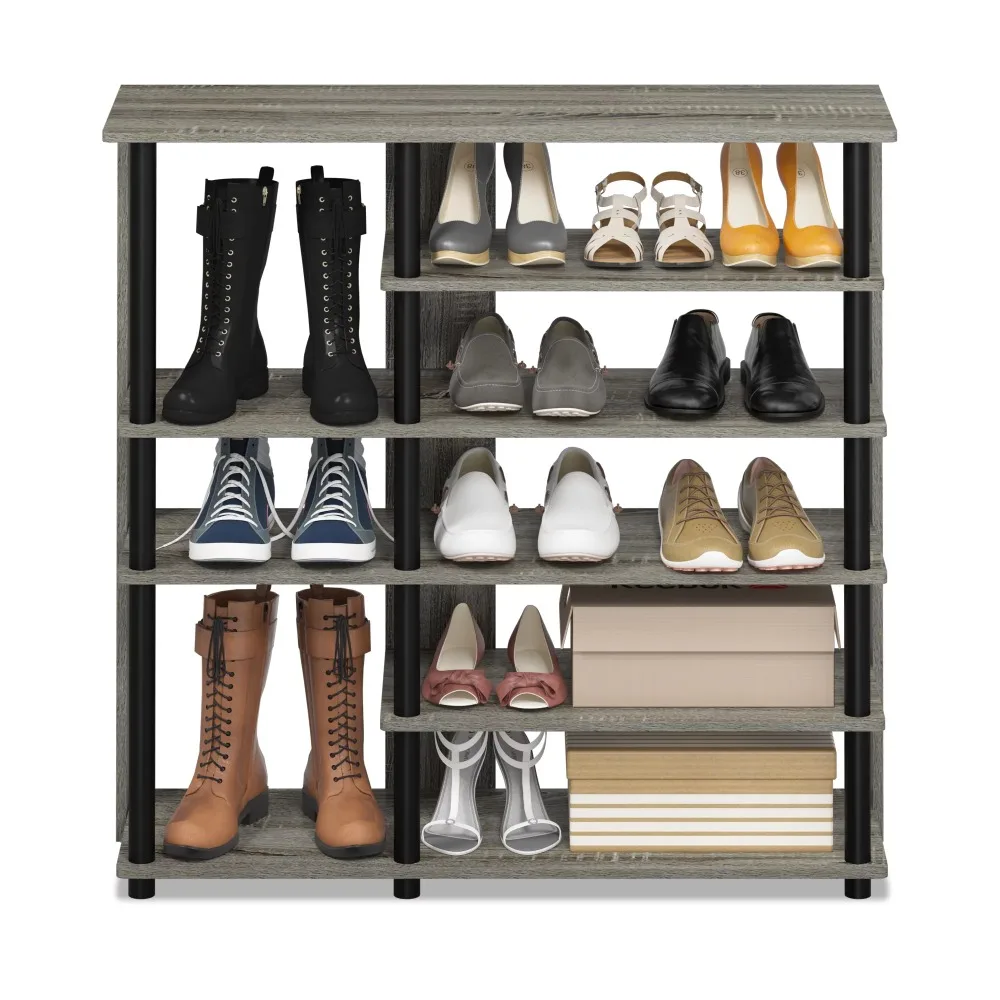 

Shoe-shelf 6-Tier Turn-N-Tube Multi Storage Shoe Rack Wood Free Shipping Shoes Organizers Shoerack Organizer Racks Clothing Home