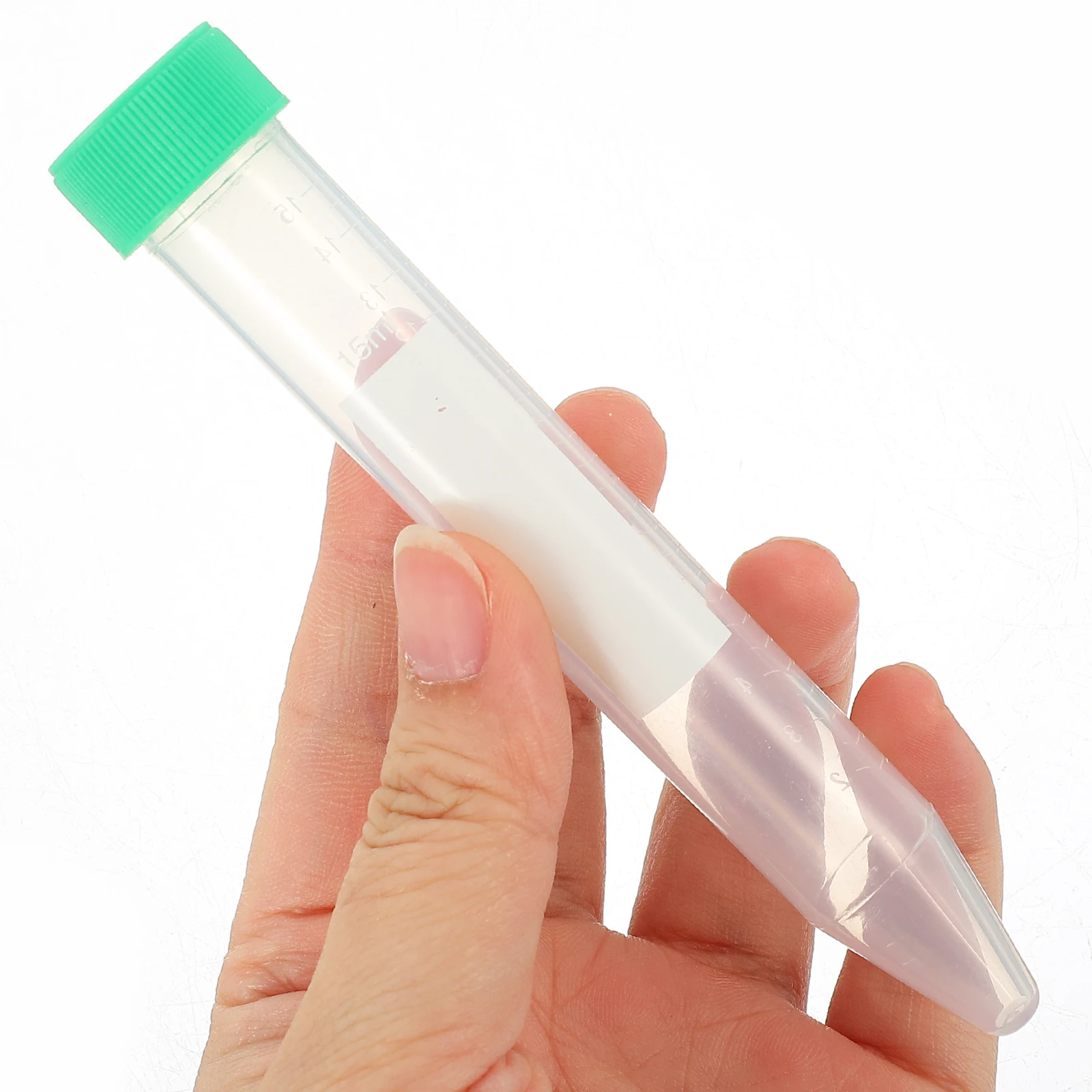 50 قطعة 15 مللي أنابيب اختبار الطرد المركزي مع مقياس تنفيس قبعات مغلقة بالكامل مثالية لتجارب العلم أنبوب الطرد المركزي