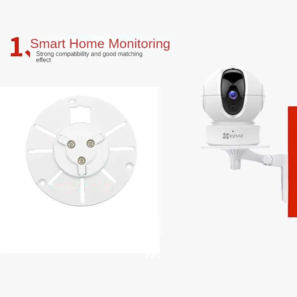 Bracket High Compatibility Solid Multi-angle Rotation Thickened Base Long Life Camera Plastic Gimbal Indoor Monitoring Support