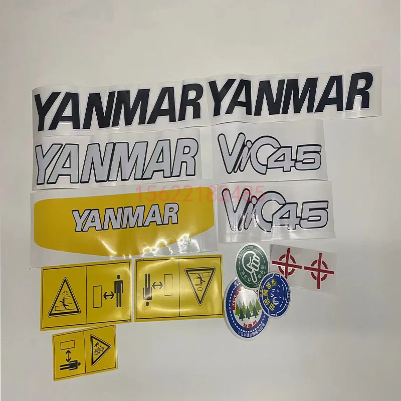 Applicable to YANMAR Vio 15 17/20/25/30/35/45/55/65 full vehicle stickers for Yangma excavator logo