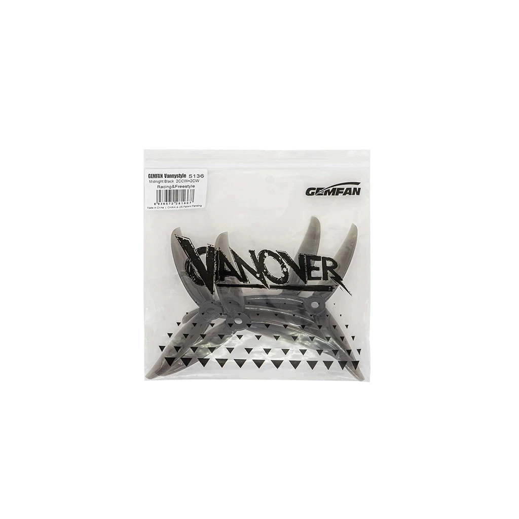 Gemfan 5136 5.1x3.6x3 3 paddle pc hélice para fpv freestyle quadcopter racing drone 5 polegadas adereços peças diy
