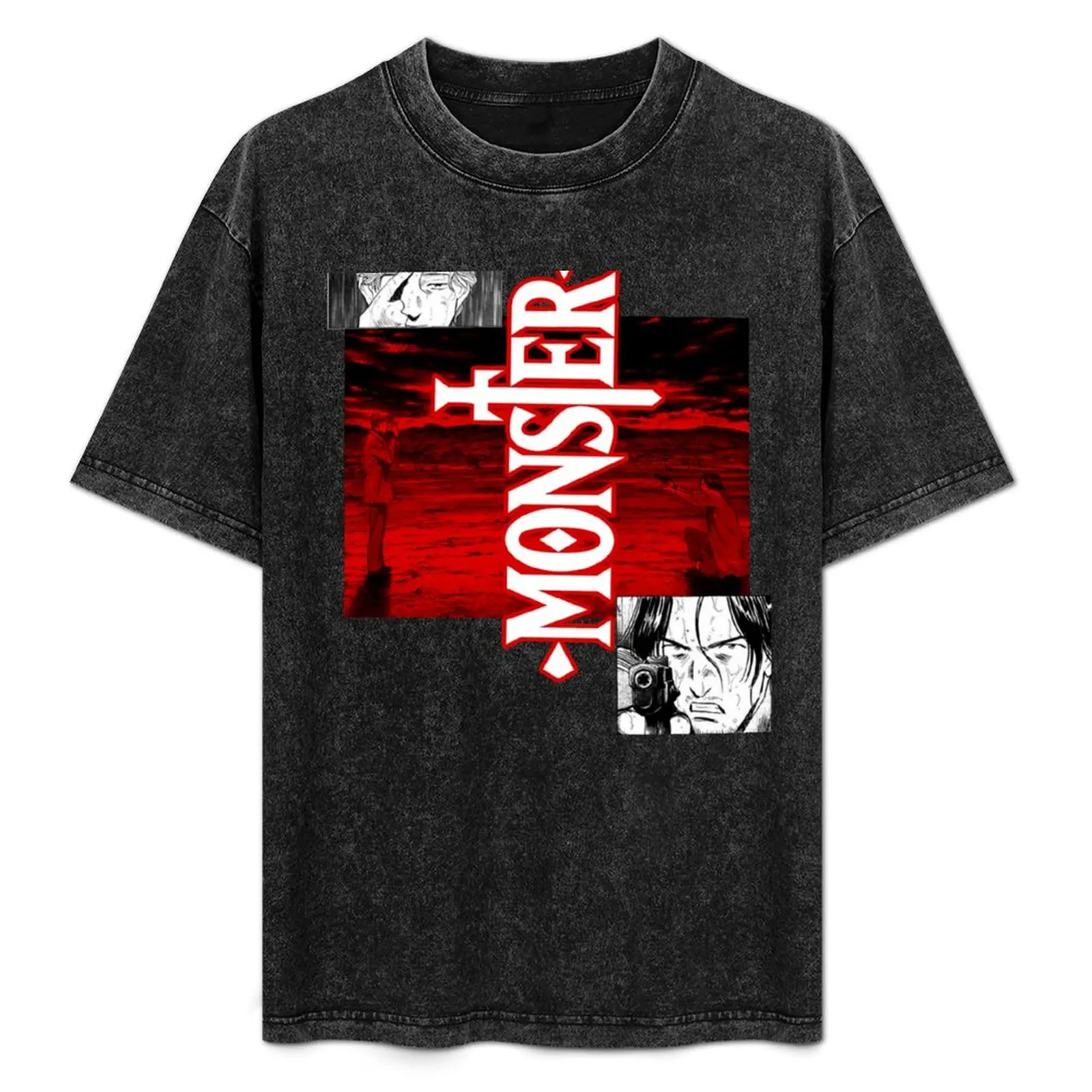 

Monster - Monster Johan vs tenma - anime - urasawa- 03 T-Shirt Breathable Sportswear T-Shirt for Men