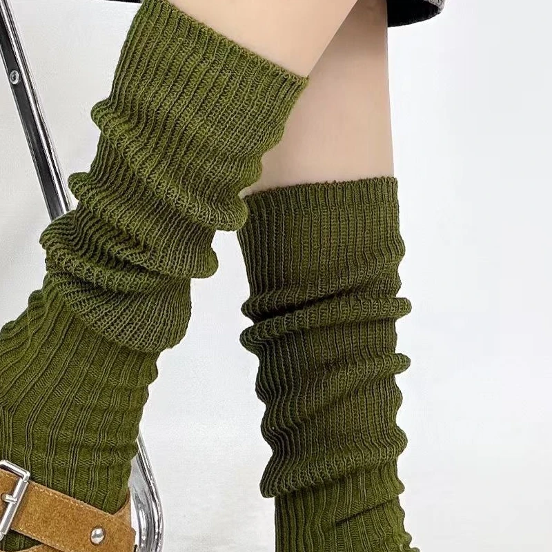 

Women's JK calf socks, slimming pile socks, half-toe exposed socks