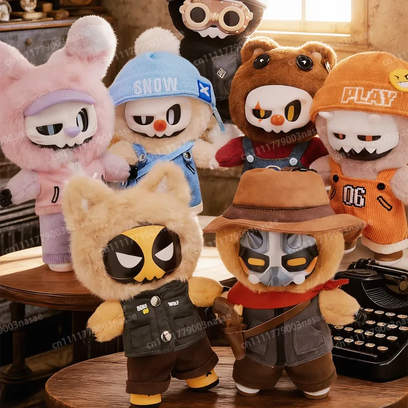 

MR.BONE Blind Box Mr.Bone Bone Buddies Series Blind Doll Magnetic Mask Plush Mystery Box Cool Action Figure Collector Gift Toy