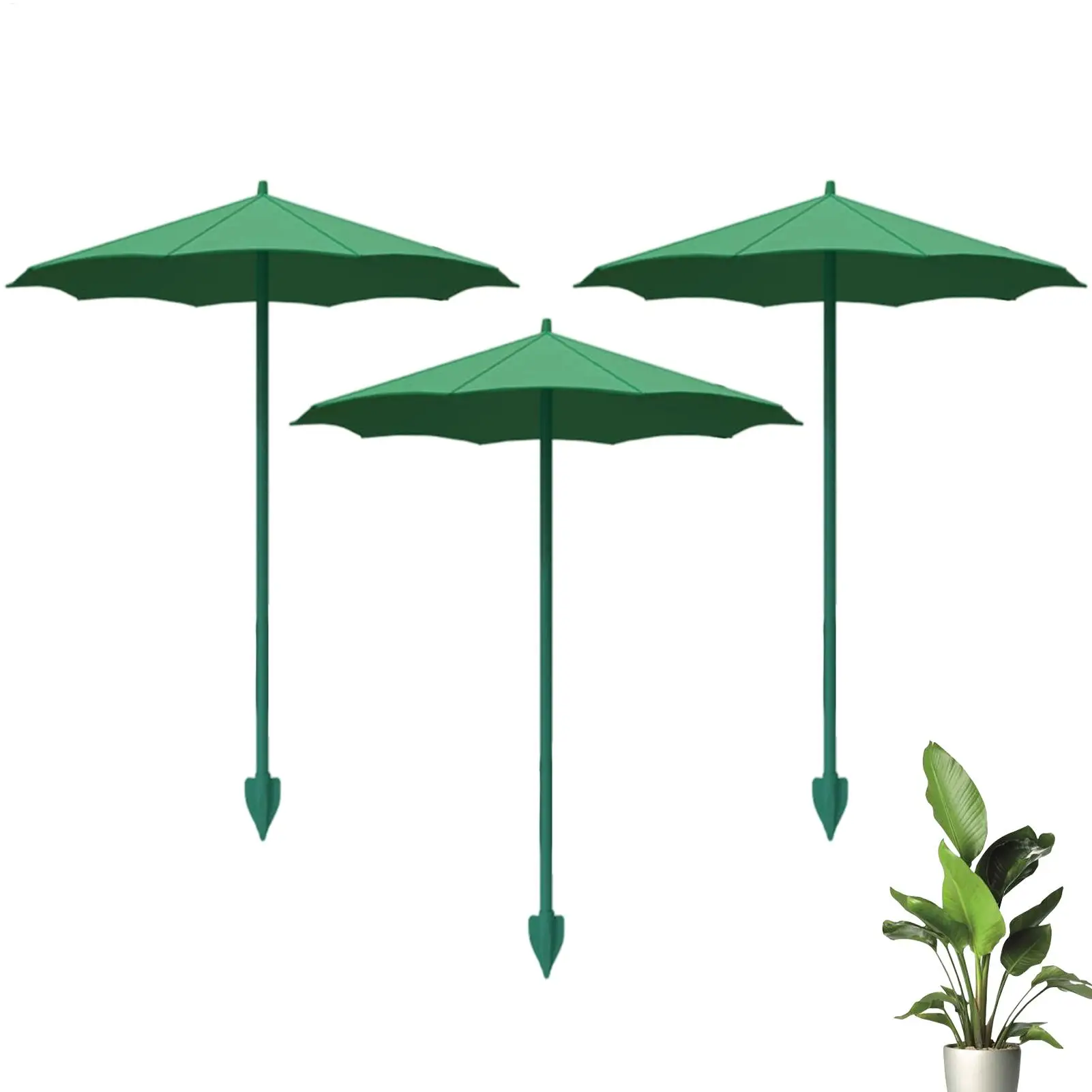 3er-Set Pflanzenschirme für Topfpflanzen, Setzlinge, Sonnenschutz, UV-Schutz, Gartenschirme für Gemüse, Setzlinge