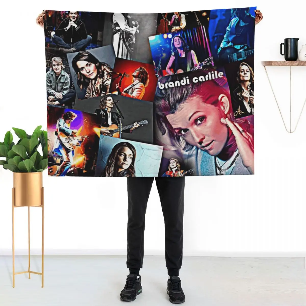 

brandi carlile Throw Blanket Travel Size Cozy Blanket for Plane Train