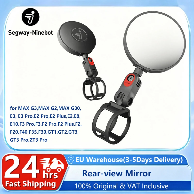 EU-LAGER Rückspiegel für Ninebot By Segway MAXG3 MAXG2 MAXG30 ZT3 Pro GT3 F3 Pro E3 E2 Pro Elektroroller Original 360 °   Rotierende Konvexspiegel