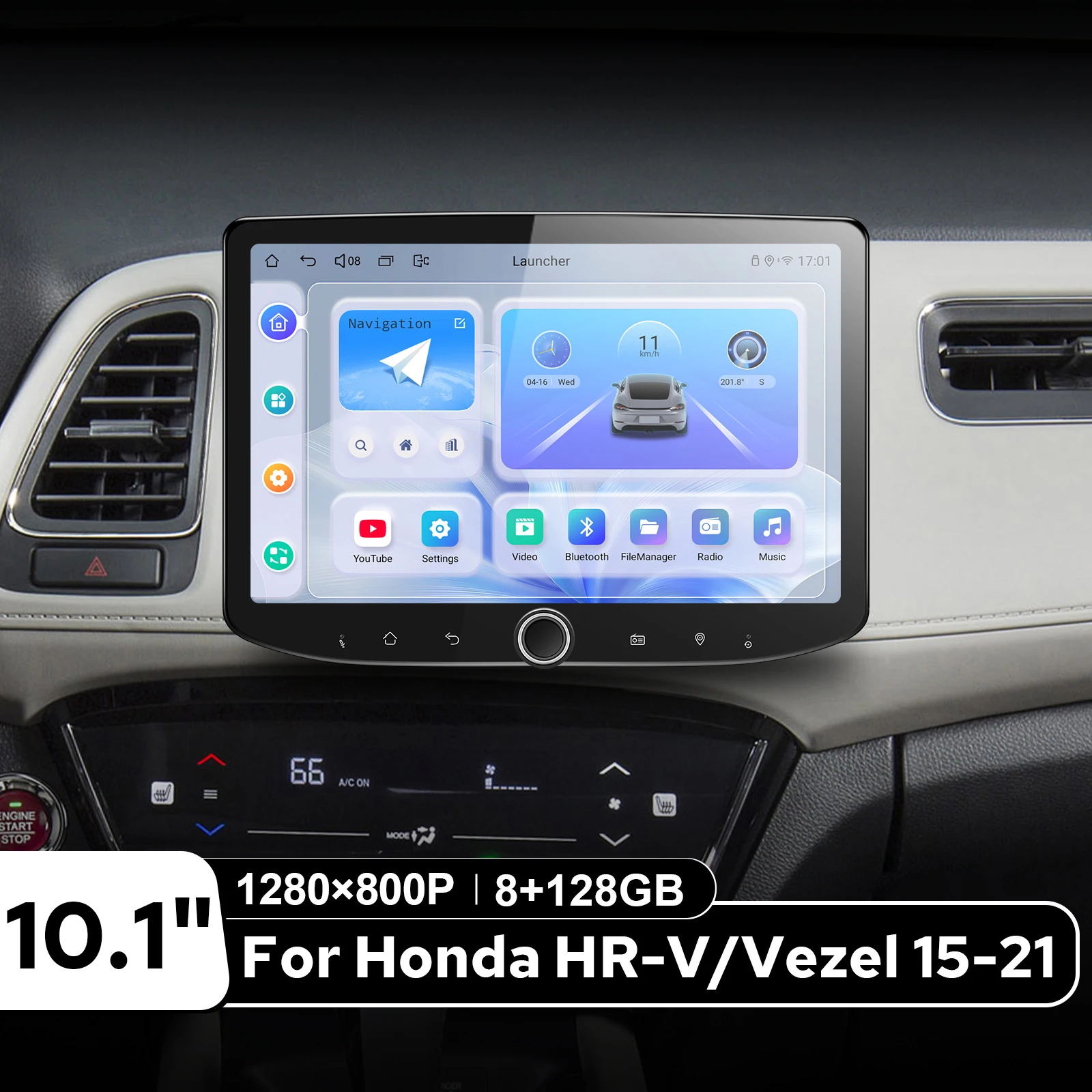 JOYING 10.1" Android Car Stereo for Honda Vezel HR V HRV XRV 2015-2020 2021 Wireless CarPlay Android Auto DSP GPS Navigation