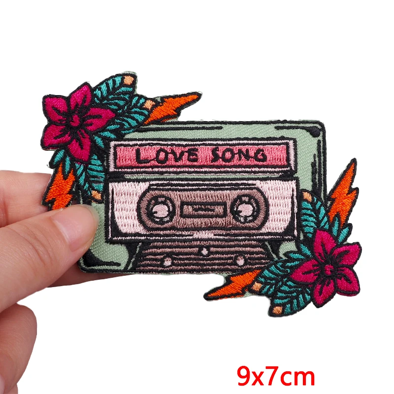 Outdoor Adventure Waves Embroidered Patch Camera Tape Patch Iron On Patches For Clothing thermoadhesive Patches On Clothes Badge