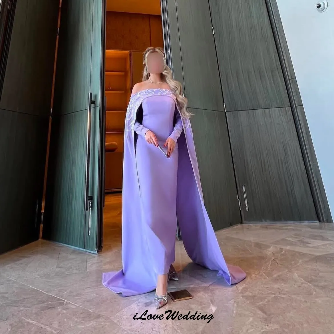 

Purple Off The Shoulder Evening Dresses 2025 Satin Mermaid Elegant Wedding Party Dress For Women Formal Gowns Gala Customized