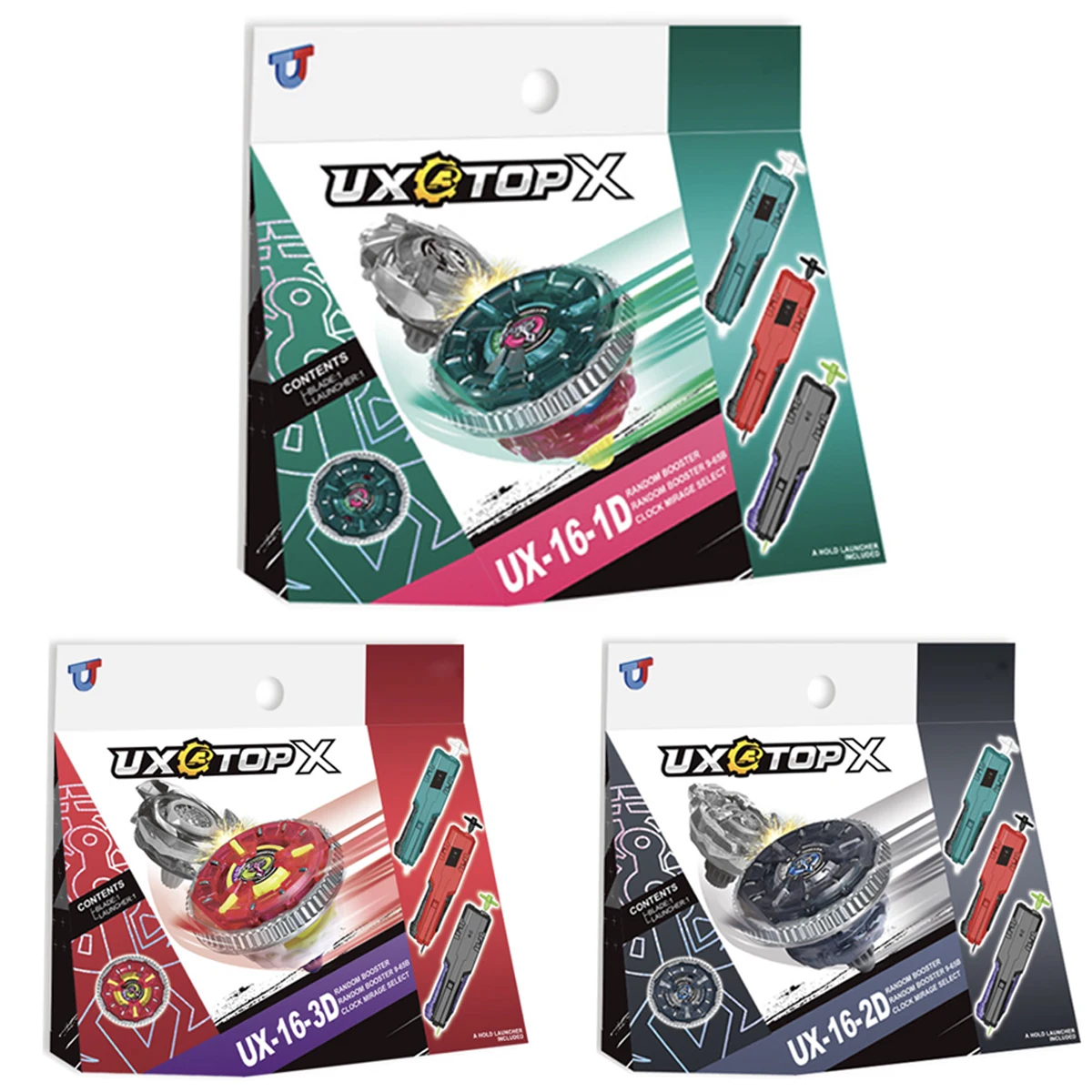

BEY X UX-16 Часы Mirage Booster Gyro Вращающаяся игрушка Боевой топ с пусковой установкой Новый в коробке Рождественский праздничный подарок для мальчиков
