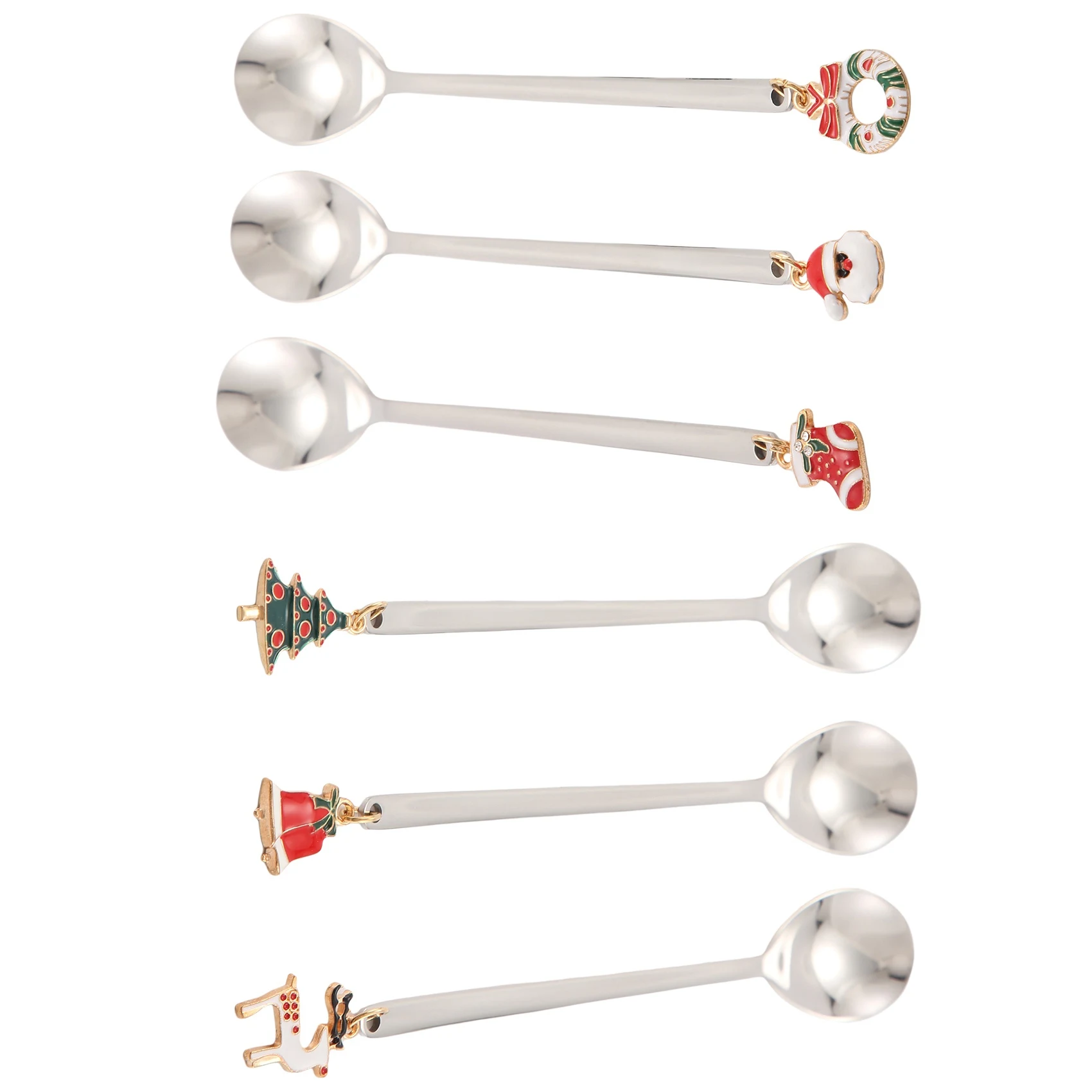 

Stainless Steel Christmas Spoon Christmas Party Table Decoration Coffee Spoon Christmas Decoration Home