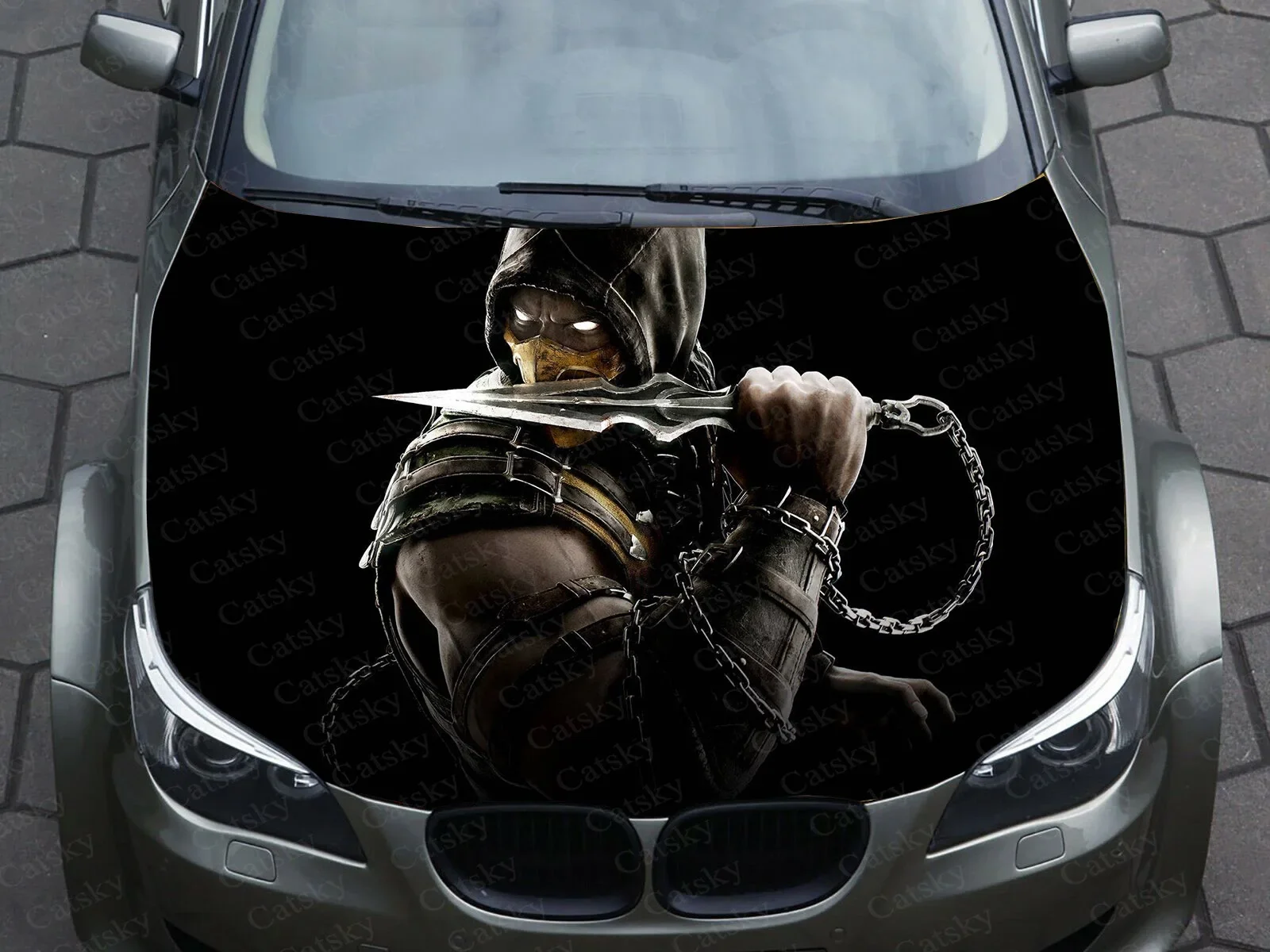 

Game Mortal Kombat Car Decal Graphics Vinyl decal Cover Pattern Packaging Decal custom DIY design hood engine Stickers
