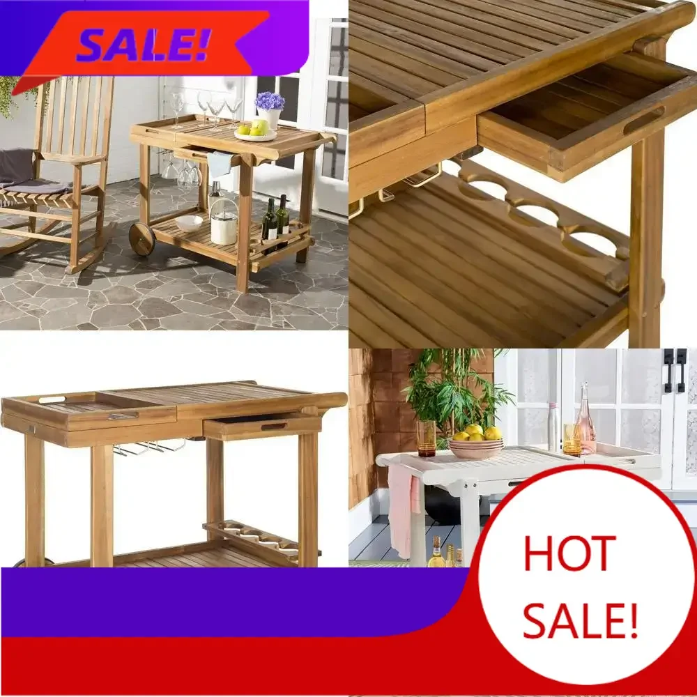 

Горячие продажи: Коллекция Safavieh Outdoor – Чайная тележка Orland из натурального дерева