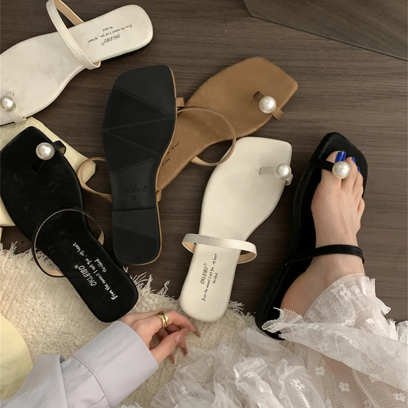 

Retro Style Summer Clip Toe Women Slippers Fashion Slip On Slide Ladies Casual Dress Gladiator Beach Flip Flop