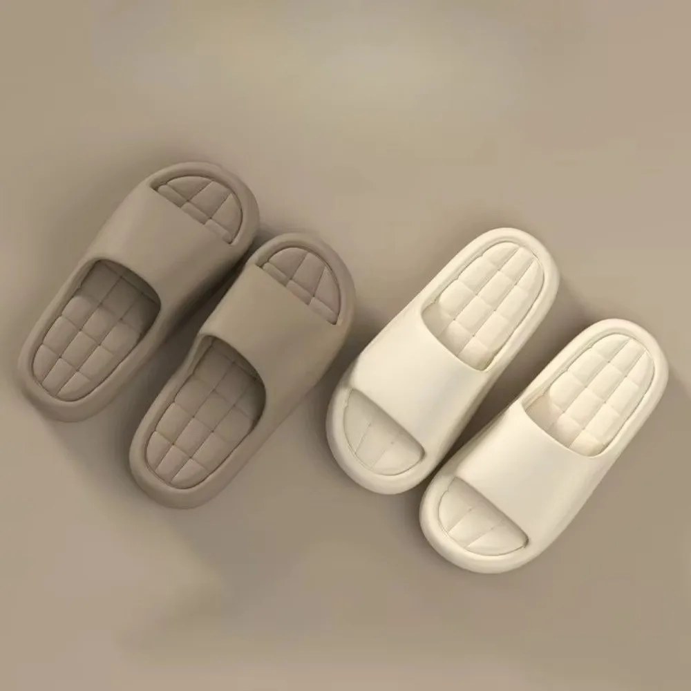 Breathable Thick Soft Sole Women Slippers Lightweight Non-Slip Beach Flat Sandals Platform Shoes House Shoes Summer