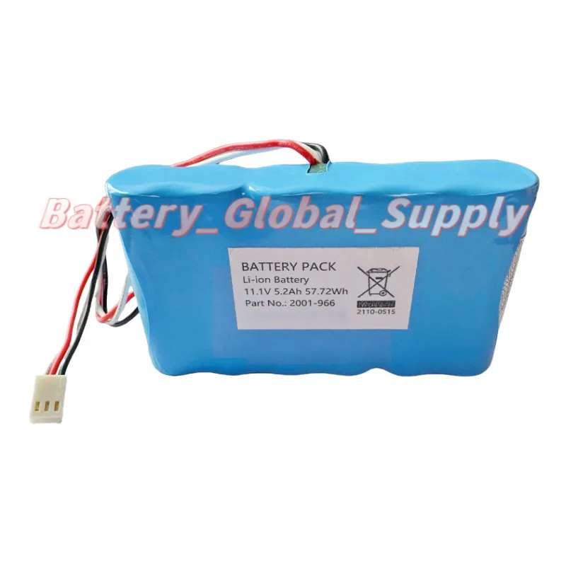 

11.1V 5.2AH 2001-966 Battery for MIT1025 Insulation Tester with Plug 1PCS