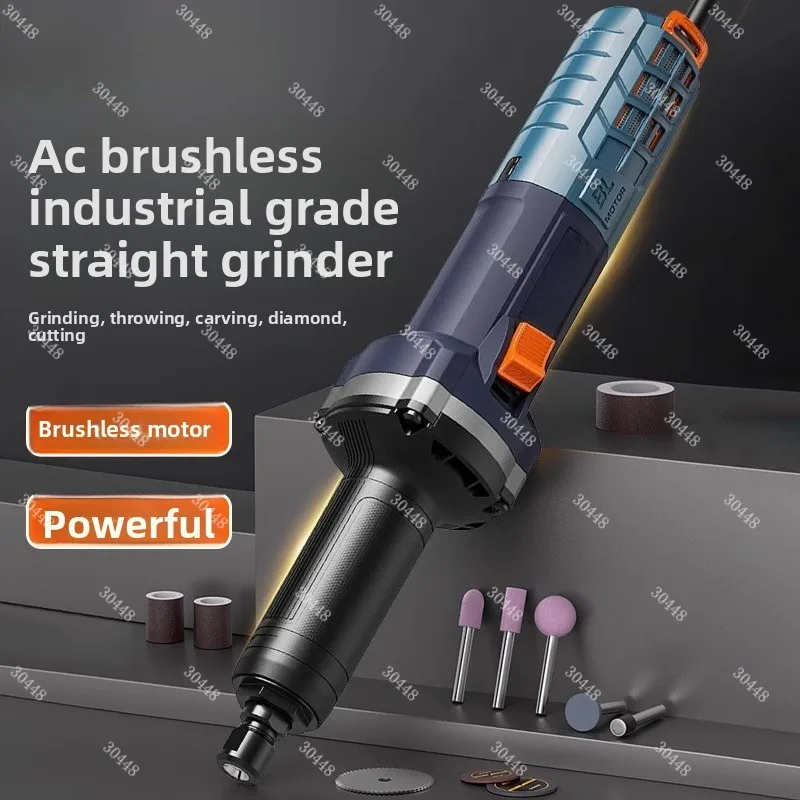 

Brushless Electric Grinder Multifunctional Grinder Stone Handheld Engraving and Polishing Machine 220V