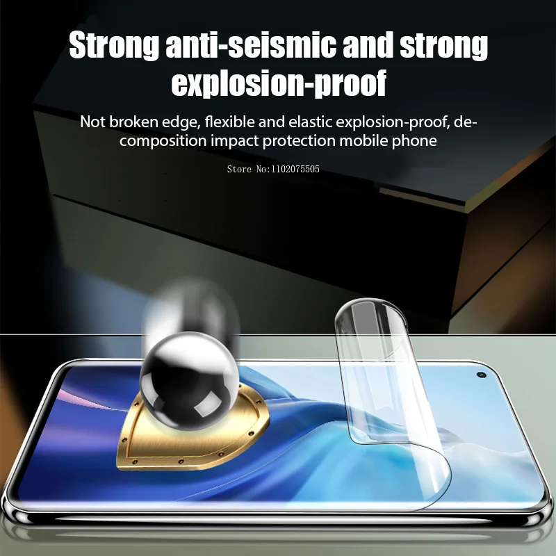 4PCS Hydrogel Film For Xiaomi Mi 11 Ultra 13 12 11T 12T Pro 10 11 Lite 5G Screen Protector for Poco X5 X4 X3 M3 Pro 5G M5S F4 GT