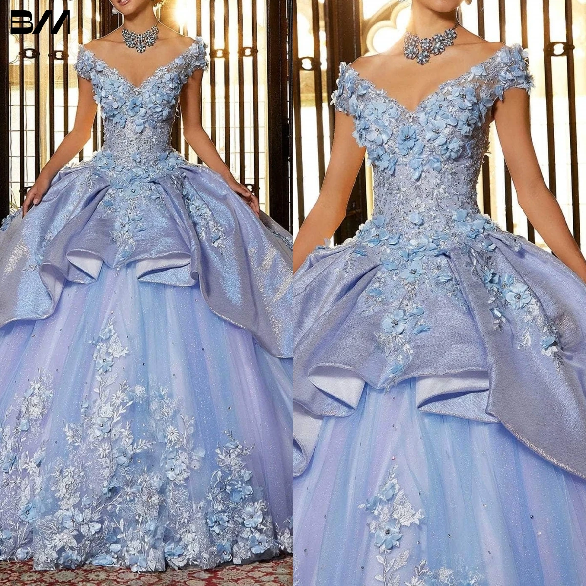 Embellished Tulle Quinceañeraชุดคริสตัลประดับด้วยลูกปัดปักQuinceaneraชุด 2023 รัดตัวกลับค็อกเทลชุดVestidos De