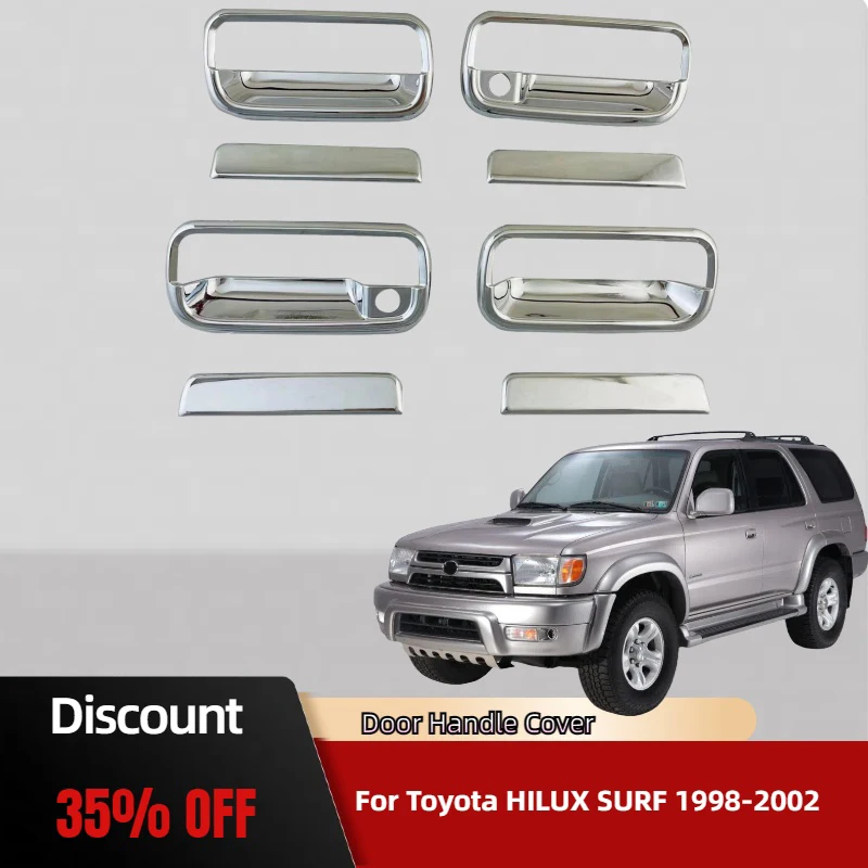 

Car Exterior Accessories ABS Chrome Door Handle Bowl Covers 8pcs/set For Toyota HILUX SURF 4runner 1998 1999 2000 2001 2002