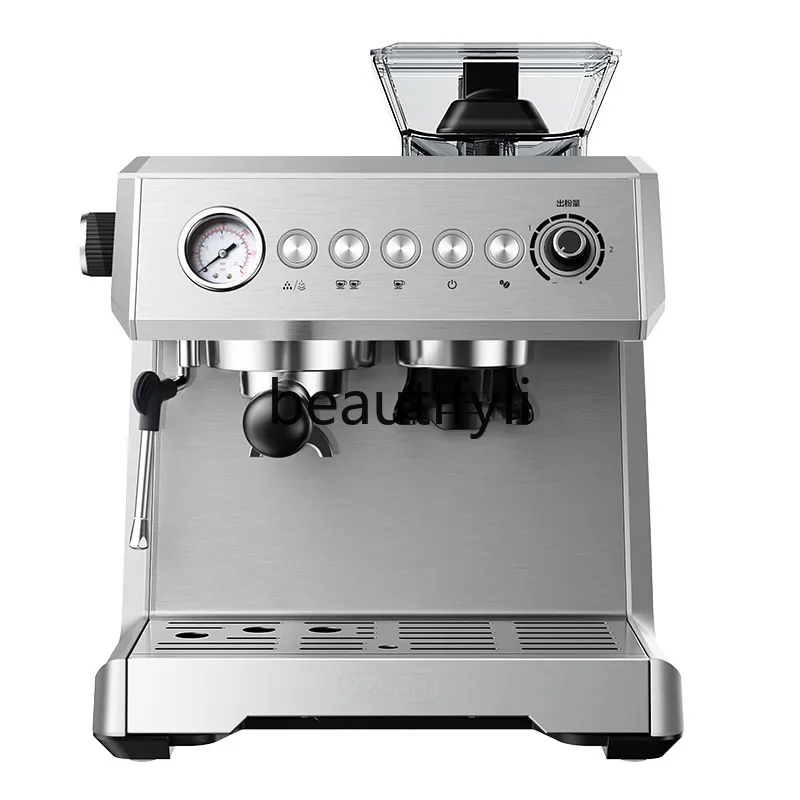 Coffee machine Automatic household grinding, concentrated grinding machine Commercial steam milk foam