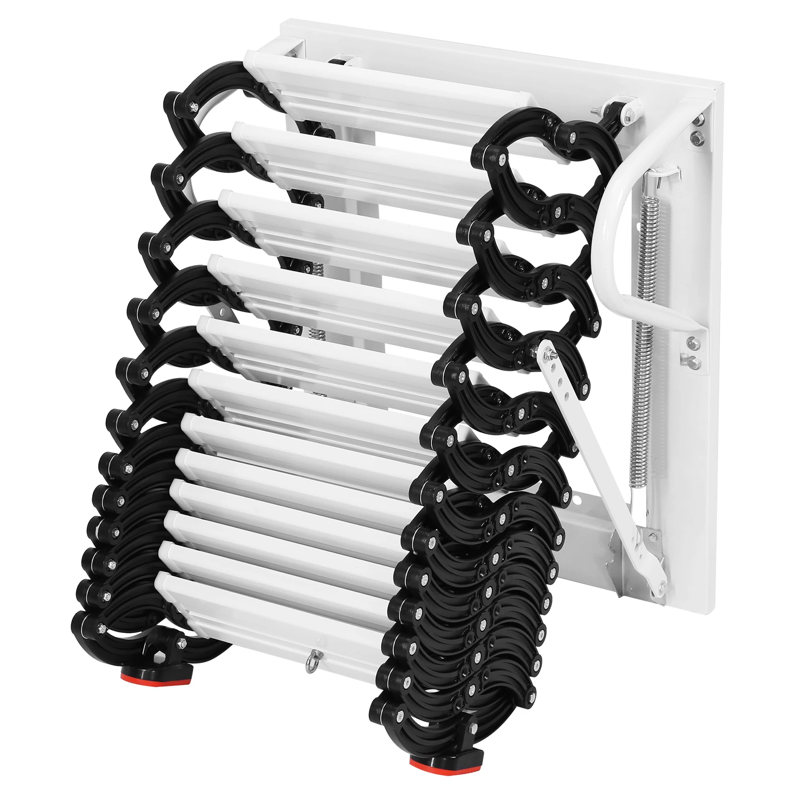 Telescopic Stairs Retractable Invisible Folding Ladder Anti-Slip Step Attic Telescopic Staircase Space-saving for Attic Access