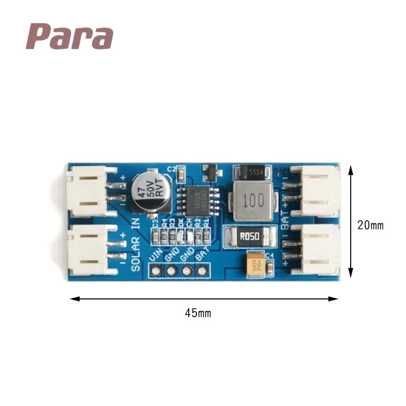 Mini Solar Lipo Lithium Battery Charging Charger Board CN3791 CN3163 CN3065 Solar Panel Regulator Controller Module with Cable