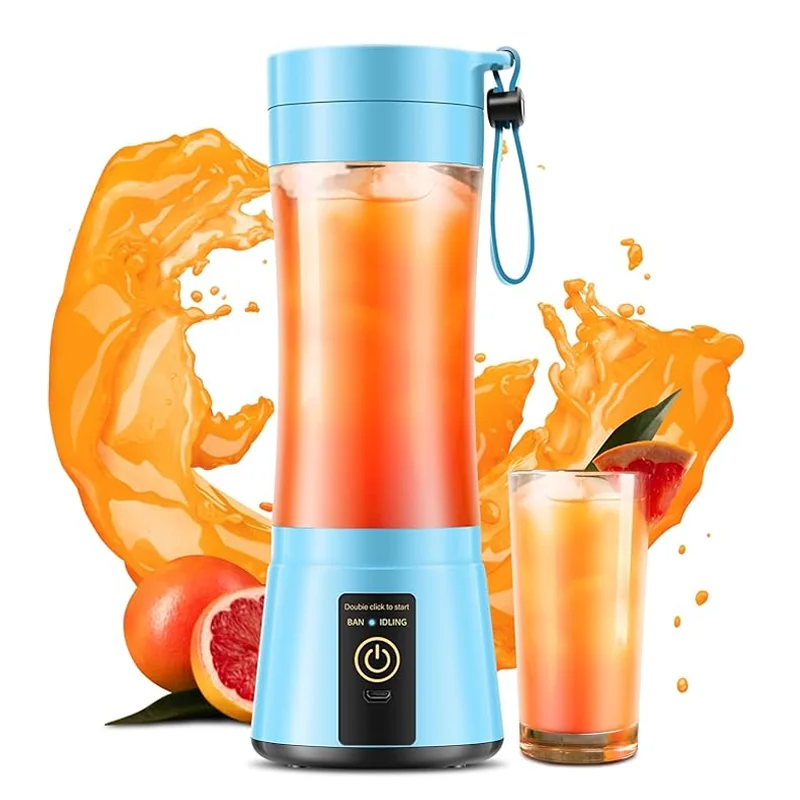 

Портативная соковыжималка на 380 мл, мини-чашка для сока, зарядка через USB, подходит для фруктовых и овощных соков, можно носить для путешествий и фитнеса