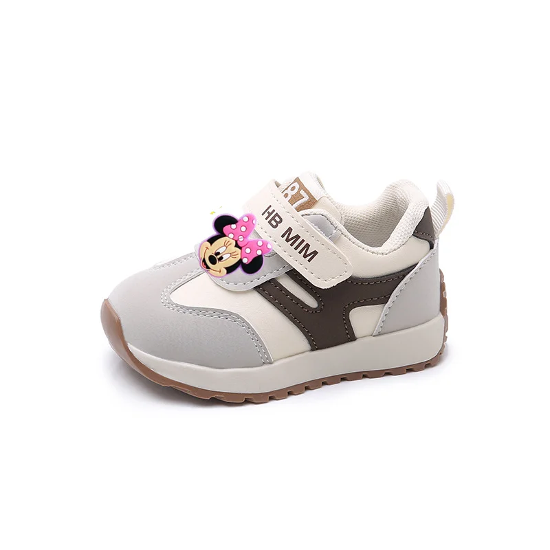 Disney Minnie Mouse meisjesschoenen lente herfst baby zachte bodem peuterschoenen 1 tot 3 jaar oud Mickey Mouse sportschoenen