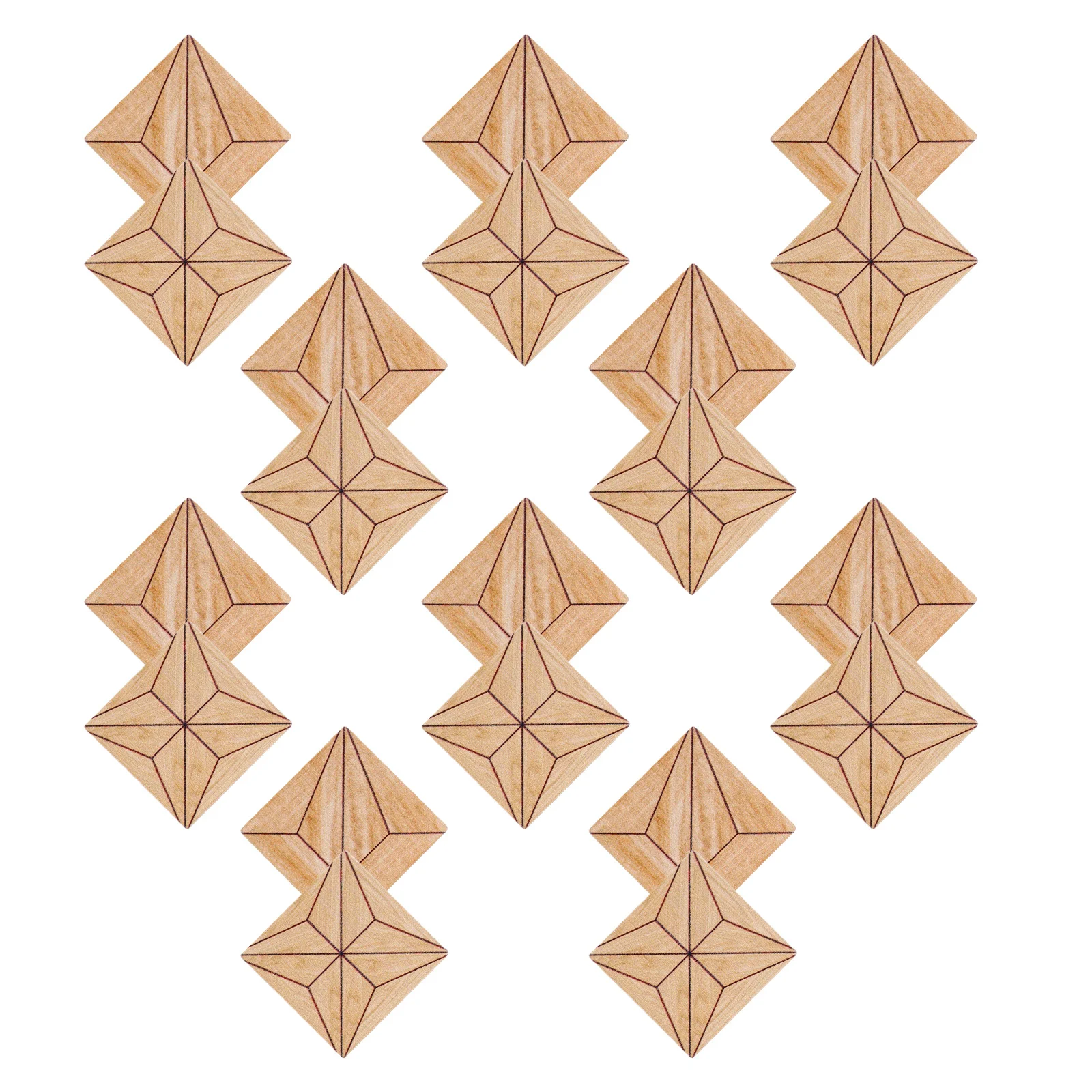 

20Pcs Miniature Dollhouse Flooring Tiles Retro Vintage Tile Wood Sheets Kitchen Living Room Bedroom Decoration Accessories