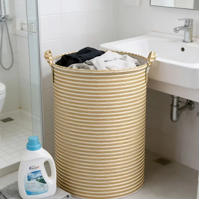 Large Folding Laundry Basket 90pcs Capacity, Heavy Duty Collapsible Clothes Hamper - Portable Storage for Toys, Bathroom Bedroom view 2