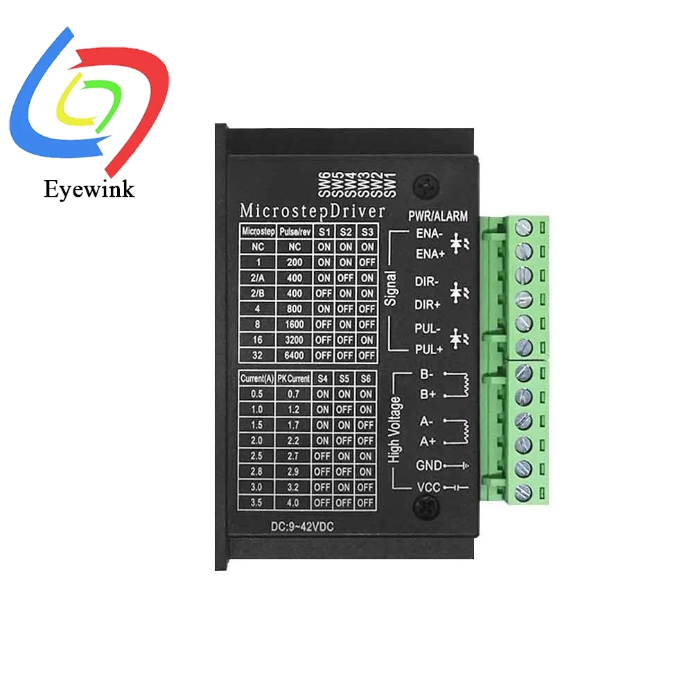 Stepper Motor Driver TB6600 23 Nema 34 42/57/86 Nema17 4A DC9-40V 1 Axis Engine Driver Module for CNC Engraving Machine