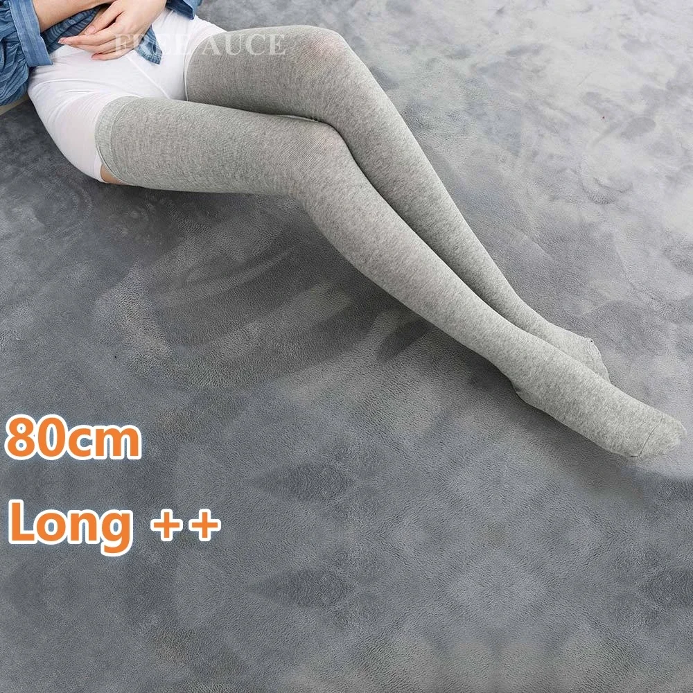 Tall Women Long Socks Lengthened Woman Knee High Sock Plus Size Stockings Thigh High Socks