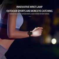 USB Rechargeable Wrist Band Torch Wrist And Ankle Light Flashlight Bike Helmet Light Torch Portable for Night Cycling Running