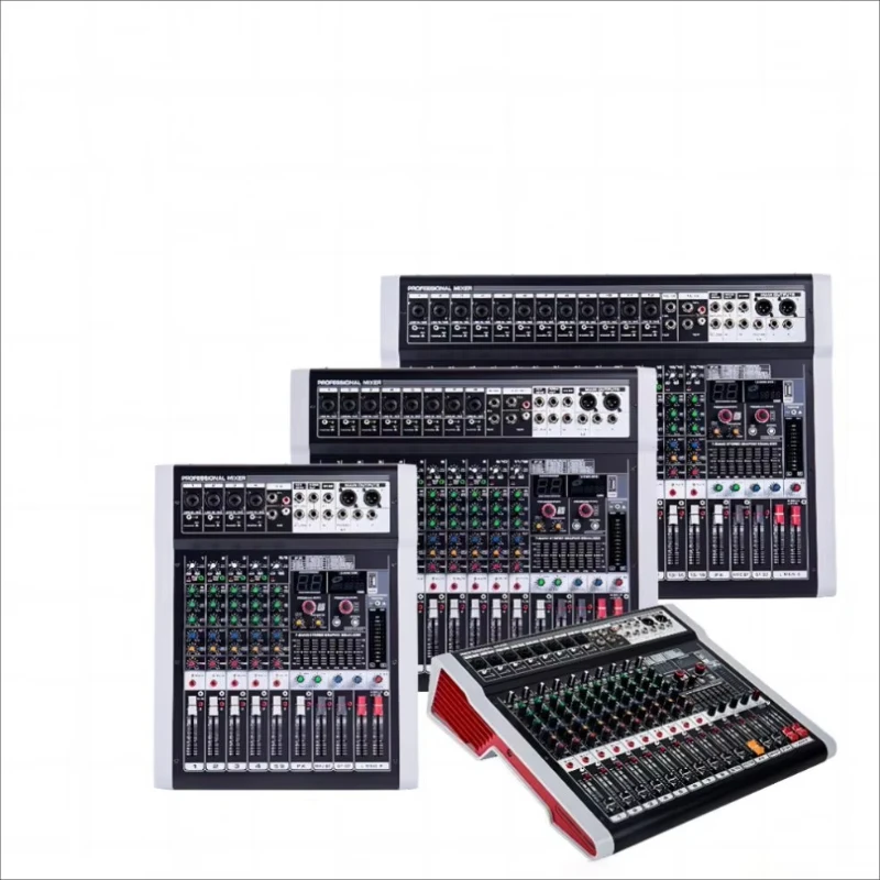 PX Pro 6 Channel Audio Console Mixer DSP Effector Stage Controller Digital DJ Audio Mixer
