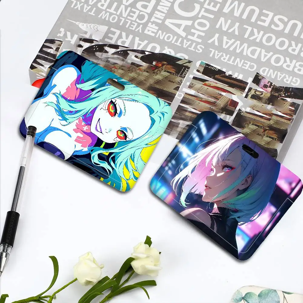 

C-CYBERPUNKS-2077S Anime.webp Держатель для карт, бейдж для сотрудников компании, держатель для рабочих пропусков, деловые принадлежности