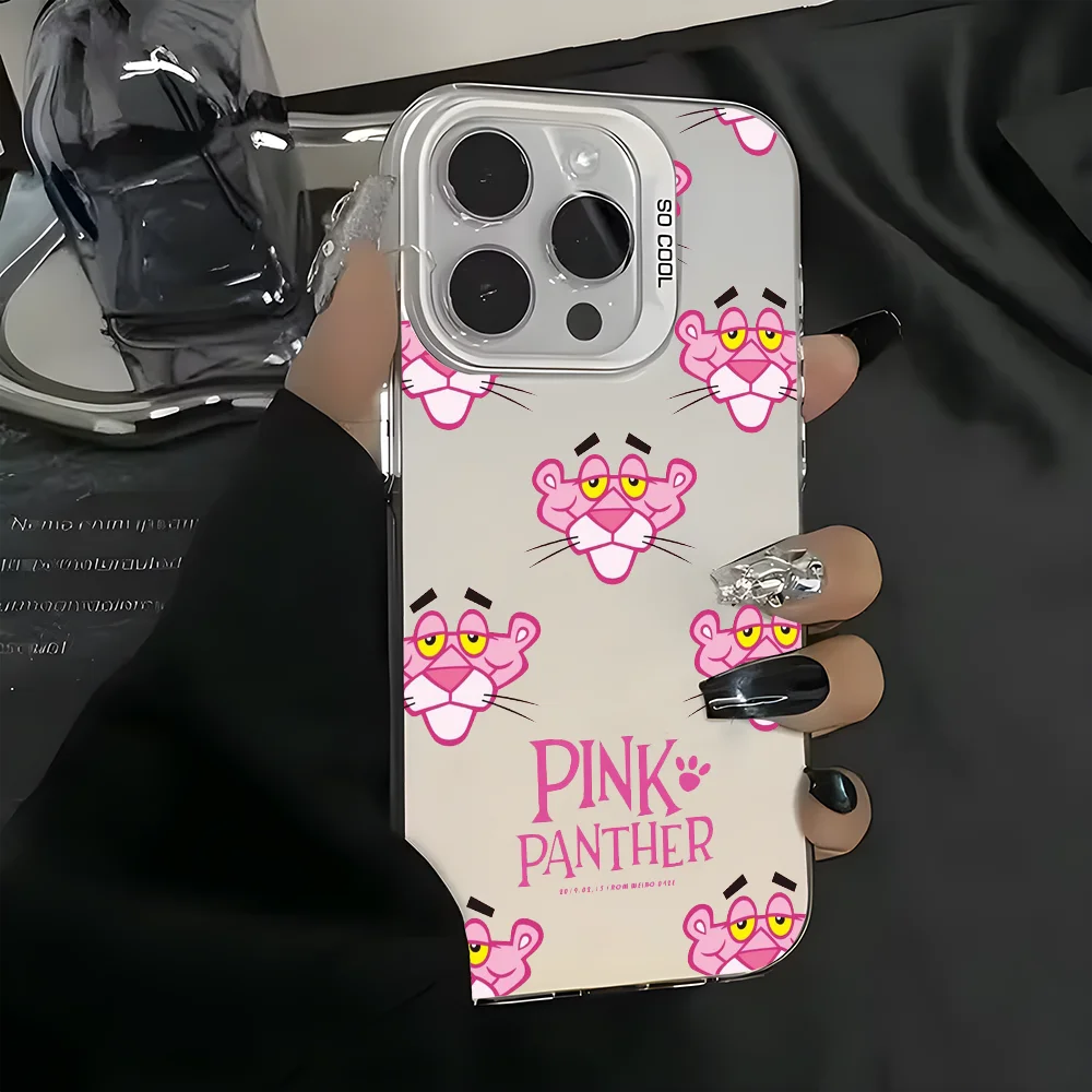 

Pinks P-Panthers-S Phone Case For iPhone 16 15 14 13 12 11 Pro Max White Ultra-thin Soft Candy Abrazine Funda