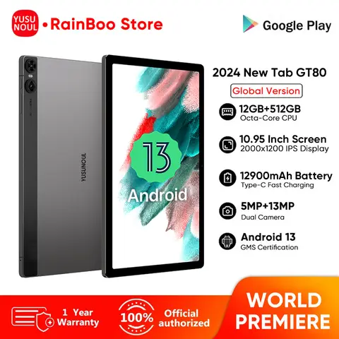 2024 새로운 플래그십 글로벌 펌웨어 10.95 인치 안드로이드 13 태블릿 5G WiFi 2K 디스플레이 FHD 화면 12GB 512GB Планшет GPS 패드 노트북